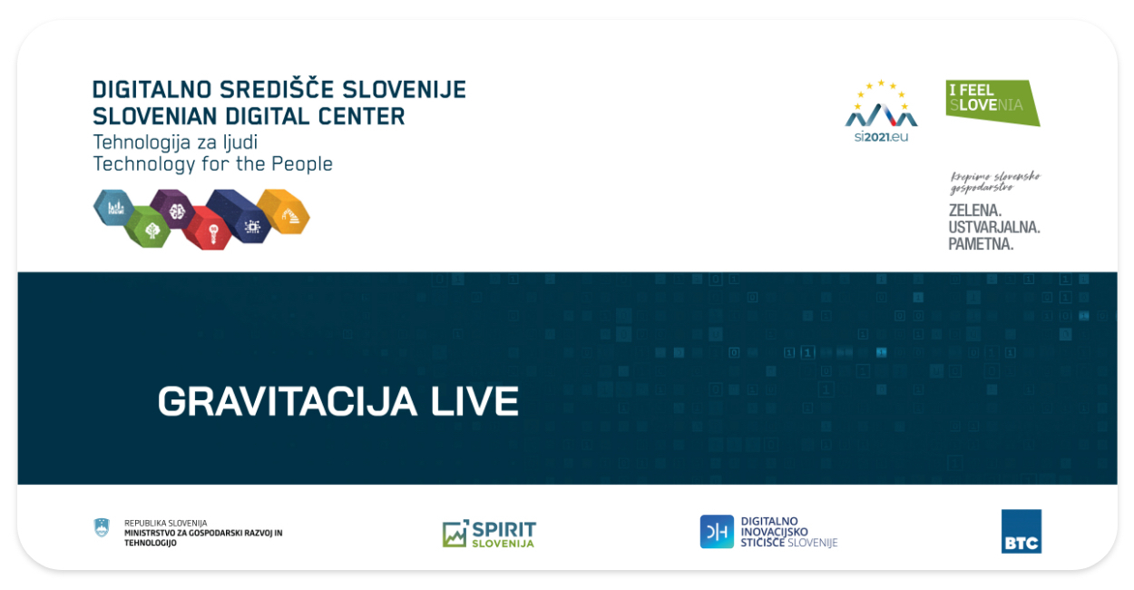 Banner dogodek Gravitacija Live 1